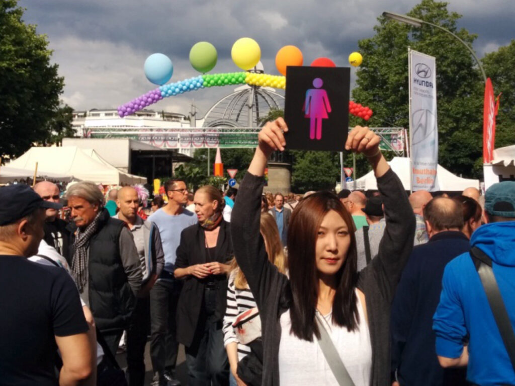 Shinhee Chae at Lesbian and Gay City Festival in Berlin 2015.