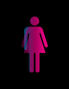 CO-WC toilet sign woman